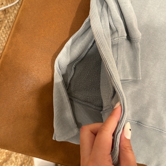 Aerie oversized sweatshirt light blue size XS - Picture 7 of 7